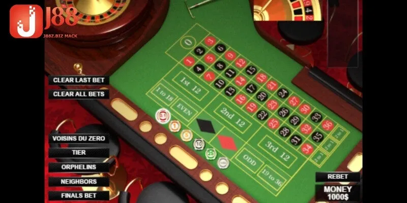 Tổng hợp cửa cược cao trên bàn roulette J88